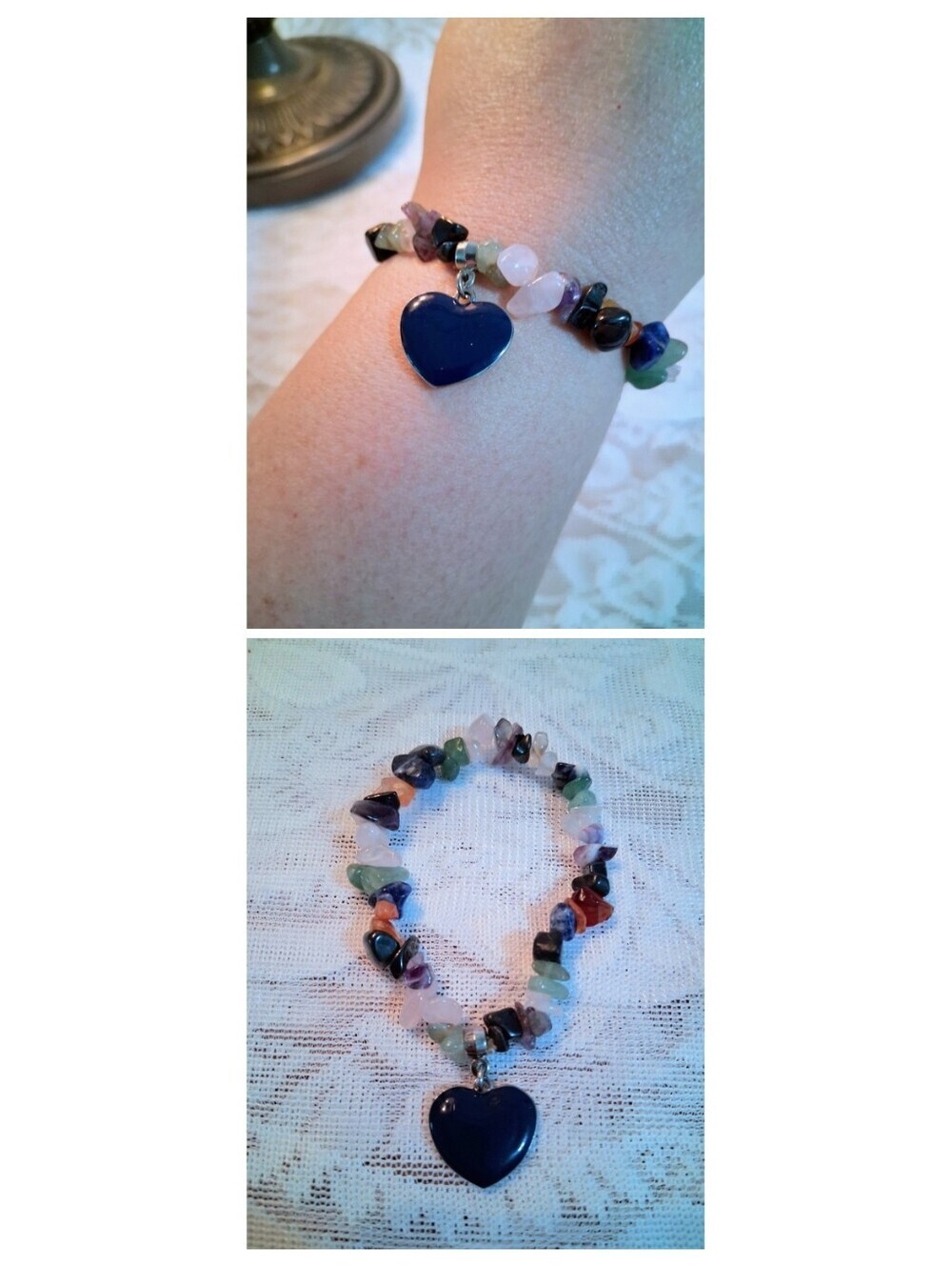 MysticHeart Natural Gemstone Bracelet - Picture 9 of 9